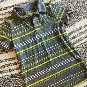 Cat & Jack stripped polo short sleeve shirt size small 6/7 boys